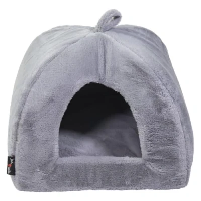Afbeelding van JACK AND VANILLA, Hondenbed, Igloo, model Softy, kleur lichtgrijs, maat S, 50 x cm