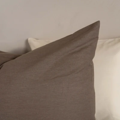 Afbeelding van Kayori Kussensloop Kai 2 stuks 60x70 Taupe 60/70 (Kleur: Taupe)