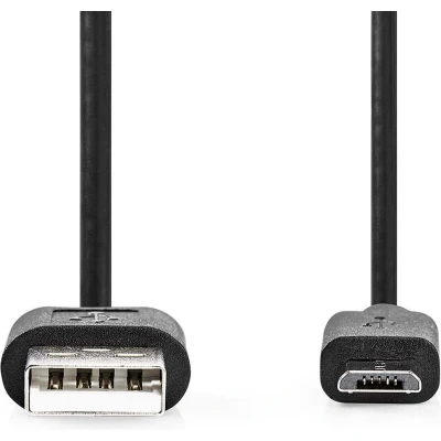 Afbeelding van USB Kabel 2.0 A Male Micro B 7.5 W 480 Mbps Nedis