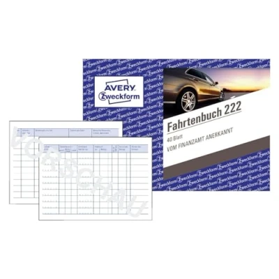 Afbeelding van Avery Zweckform 222 DIN A6 liggend Ritregistratieboek Aantal paginas: 40 Wit vellen
