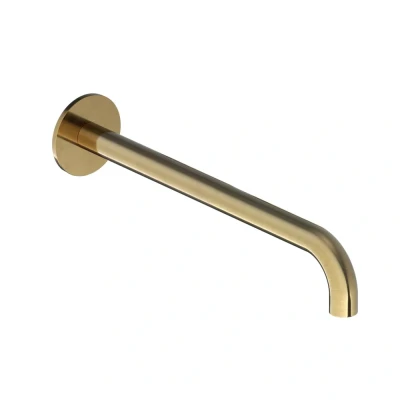 Afbeelding van HotBath Cobber Uitloop 25cm CB095 25 Geborsteld Messing