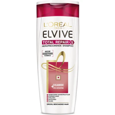 Afbeelding van L’Oréal Elvive Total Repair 5 Shampoo voor droog, beschadigd Haar 250 ml