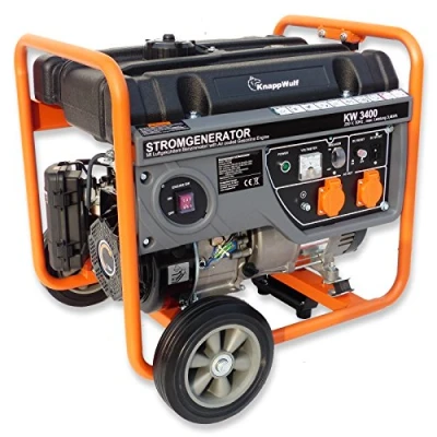 Afbeelding van KnappWulf Benzine stroomgenerator KW3400 1 fase 230V 3000W generator