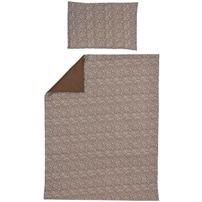 Afbeelding van Meyco Baby Cheetah/Uni dekbedovertrek ledikant chocolate 100x135cm