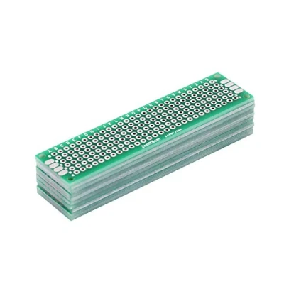 Afbeelding van 2x8 cm Universele Printplaat Dubbele Kanten Spray Tin Prototyping voor Arduino/Solderen DIY Elektronica 10 stks