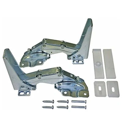 Afbeelding van Originele set 2x scharnierdeur scharnier boven en beneden koelkast geschikt als Whirlpool Bauknecht Ignis Philips 481231018626 ATAG 70701573 Gorenje 331776 Küppersbusch 431370 Poggenpohl