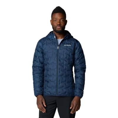 Afbeelding van Columbia Delta RIDGE II Hooded Jacket Gewatteerde jas, Heren, Maat: Large, Collegiate navy