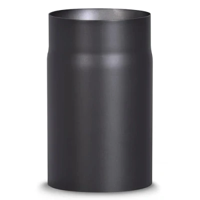 Afbeelding van FIREFIX 2095 R150/2 kachelpijp van 2 mm dik staal (rookbuis) in 150 diameter, voor kachels en haarden, Senotherm, zwart, 250 lang,