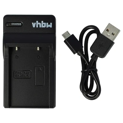 Afbeelding van vhbw USB acculader compatibel met Nikon EN EL5 digitale camera, camcorder, Action Cam accu oplaadstation