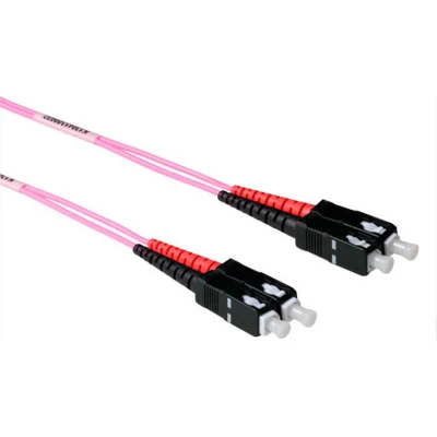 Afbeelding van Glasvezelkabel OM4 SC/SC 1 meter (Duplex, 50/125μm, UPC)