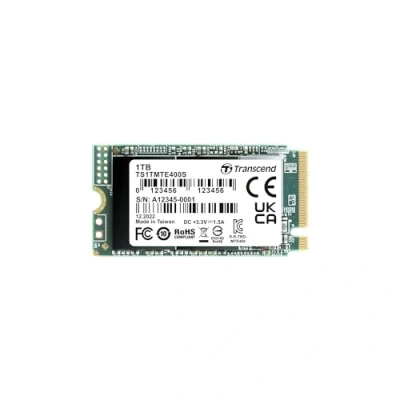 Afbeelding van Transcend MTS400S 1 TB NVMe/PCIe M.2 SSD 2242 harde schijf PCIe NVMe 3.0 x4 Retail TS1TMTE400S
