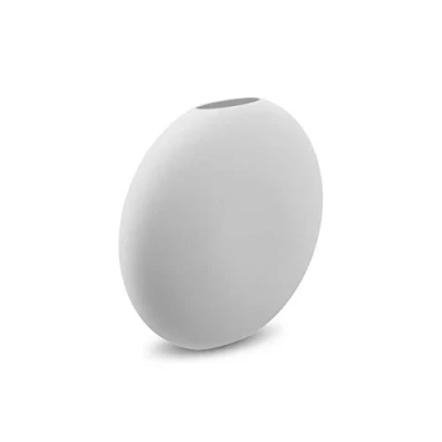 Afbeelding van Cooee Design Vaas Pastille van keramiek in de kleur wit handgemaakt, diameter: 20cm, hoogte: 19cm, HI 028 25 WH