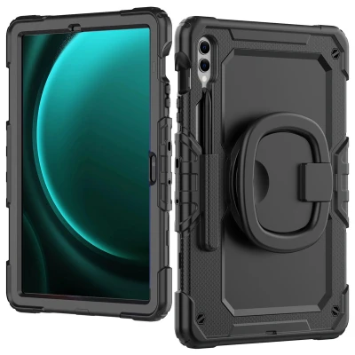 Afbeelding van Mobilize Rotating Defender Case Stand Function for Samsung Galaxy Tab S9+/S9 FE+/S10+ 12.4 Black