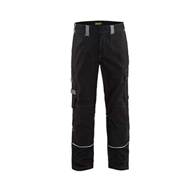 Afbeelding van Blaklader Vlamvertragende werkbroek 1561 1516 Zwart/Grijs D108