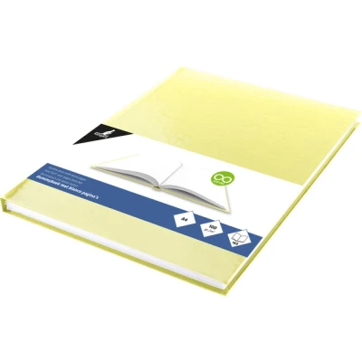 Afbeelding van Dummyboek, blanco hard cover, geel pastel