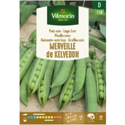 Afbeelding van Vilmorin lage erwt Wonder van Kelvedon 15N