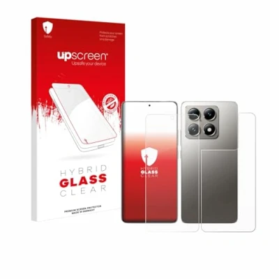 Afbeelding van upscreen Screenprotector voor Xiaomi 14T Pro (Voor+Achter) Folie Beschermfolie Beschermglas transparant