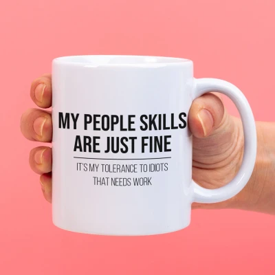 Afbeelding van Mok My people skills are just fine