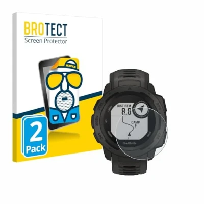 Afbeelding van BROTECT (2 Stuks) Antireflecterende Beschermfolie voor Garmin Instinct Tactical Edition Anti Glare Screen Protector, Mat, Ontspiegelend
