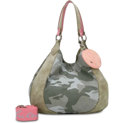 Afbeelding van Fritzi aus Preußen IZZY WOO Schulter 32 CM Handtas, Dames, Maat: One Size, Camo jungle