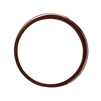 Afbeelding van Vaessen Creative Aluminium platte draad 3,5x1mm 5m bruin,