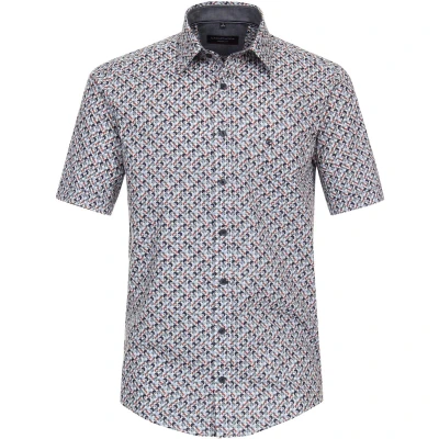 Afbeelding van Casamoda Freizeit Kurzarm Casual FIT Overhemd, Heren, Maat: 3XL, Graues mittelblau