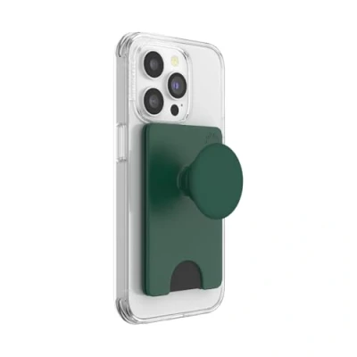Afbeelding van PopSockets PopWallet+ Officiële Verwisselbare Portemonnee voor Smartphones en Tablets met een Geïntegreerde PopTop Fresh Pine