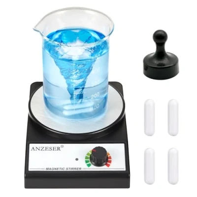 Afbeelding van ANZESER magnetische roerder met roerstaven, snelheidsbereik 0 3000 tpm, roervolume ml