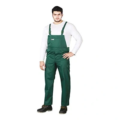 Afbeelding van REIS SM Master Duurzame Beschermende Tuinbroek met Verstelbare Taille en Bretels, Hoogwaardige Polyester Katoenmix, Kleur: Groen, Maat: 52