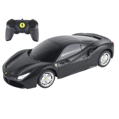 Afbeelding van TURBO CHALLENGE Ferrari 488 GTB RC Prestige 095607 Afstandsbestuurbare auto Zwart 1/24 Batterijen niet inbegrepen Plastic Kinder speelgoed Cadeau Vanaf 6 jaar