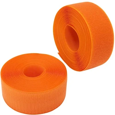 Afbeelding van AERZETIX C66000 Krabband/rol, 50 mm, 5 m, zelfgrijpend, organizer/kabelbinders, koord, tas, kleding, riem, kleur: oranje, van polyamide en polyester