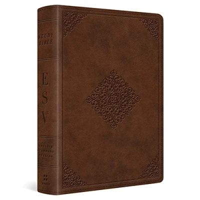 Afbeelding van ESV Study Bible: English Standard Version, Saddle, TruTone, Ornament Design, Personal Size