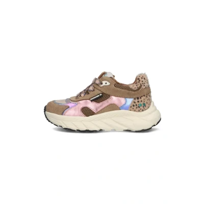 Afbeelding van BunniesJR 225842 408 Meisjes Lage Sneakers Roze Leer Veters