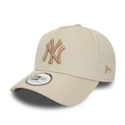 Afbeelding van New Era MLB baseballpet York Yankees snapback verstelbaar hoed NY beige
