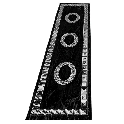 Afbeelding van Moderne loper Plus Zwart 8009 80x300cm Adana Carpets