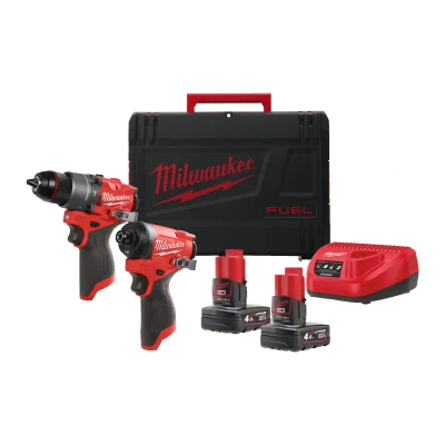 Afbeelding van Milwaukee M12 FPP2A2 402X FUEL powerpack (M12 FPD2, FID2, 2 x B4 accu, 1 C12C lader, xHD Box) 4933480587