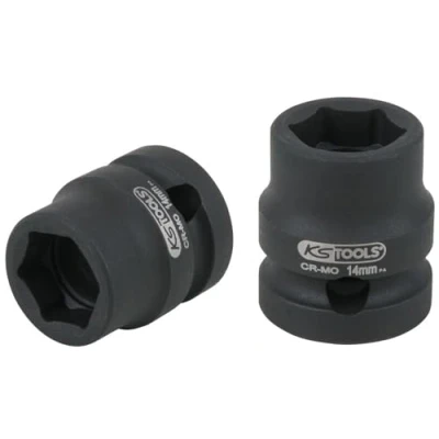 Afbeelding van KS Tools 515.0061 1/2&quot; zeskant krachtdop, extra kort, 14,0 mm