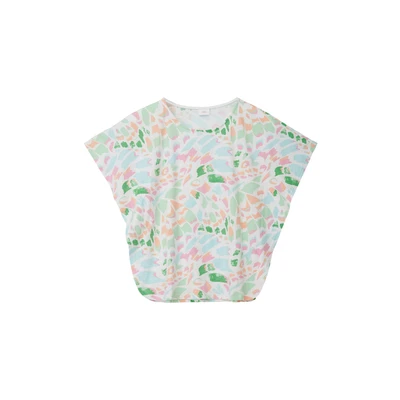 Afbeelding van s.Oliver À Manches Chauvesouris Tshirt print, Dames, Maat: 152, Weiß