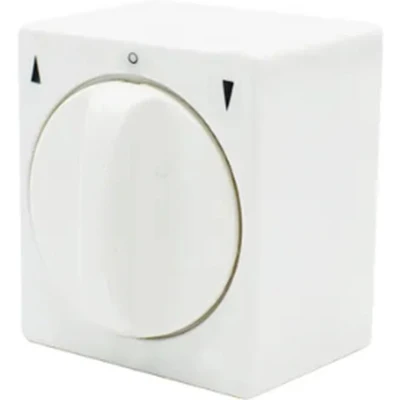 Afbeelding van Jaloezieschakelaar 10A opbouw wit/wit