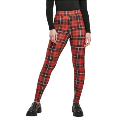Afbeelding van Urban Classics SOFT AOP Legging, Dames, Maat: 5XL, Redcheck