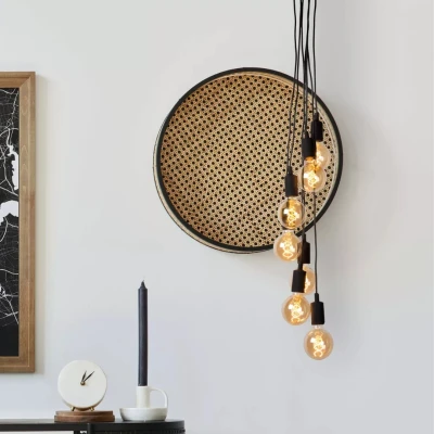 Afbeelding van Lucide FIX Hanglamp 7xE27 Zwart