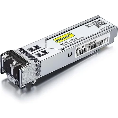 Afbeelding van 10Gtek for D Link DEM 311GT 1G SFP SX Multimode Transceiver, 1000Base Fibre Mini Gbic Module, Dual LC Connector, 850nm, 550m