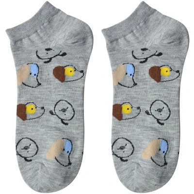 Afbeelding van Clayre &amp; Eef Grappige Sokken one size Grijs Polyester Honden