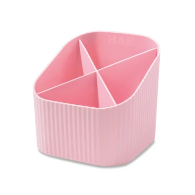 Afbeelding van Re Loop pennenbakje, PP, pastelroze per 6