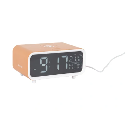 Afbeelding van Karlsson Wekker Chunky LED w. Phone Charger Okergeel