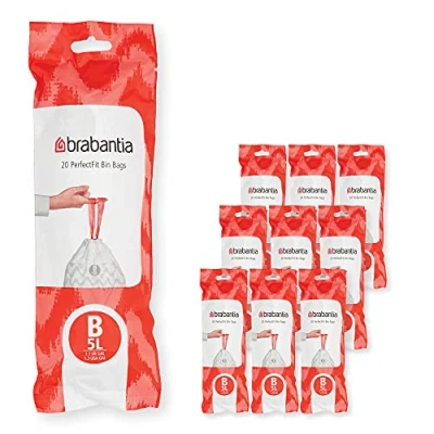 Afbeelding van Brabantia PerfectFit afvalzak Code B (5 7 liter) (set van 10)
