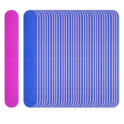 Afbeelding van Naapesi 100 stuks nagelvijlen, professionele 100/240 Grit Emery Board Dubbelzijdige Nagelbuffervijlen Manicure Nagelverzorging Gereedschap om te vormen en repareren voor thuis salongebruik
