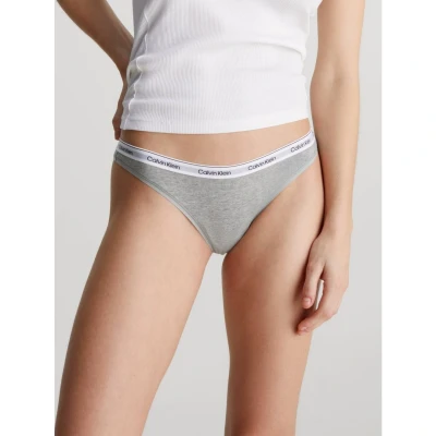 Afbeelding van Calvin Klein Underwear Thong String, Dames, Maat: Medium, Grey heather