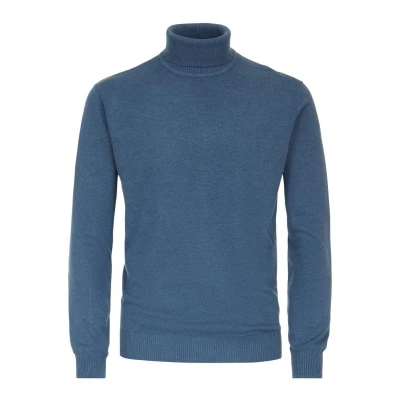 Afbeelding van Redmond Rollkragen Trui blau, Heren, Maat: 4XL, Blau