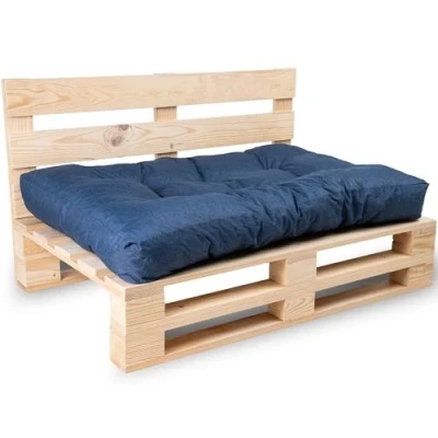 Afbeelding van Bananair Palletkussens/Matras voor Euro Pallet Tuinkussen Binnen/Buiten Kussen Matras, Stoel, Bank, Kussen, Zitplaats Zitting UV bescherming Waterdicht (Blauw 120x80 cm)
